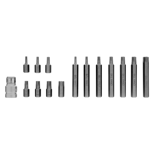 Набор бит TORX, хвостовик-шестигранник, 10 мм, CrV, 15 предметов Stels фото 4