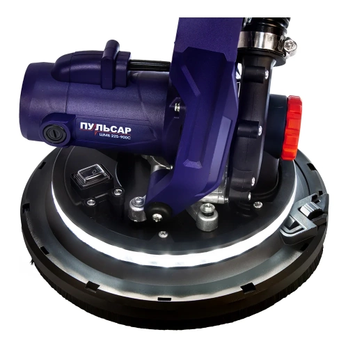 Шлифмашина для стен и потолков ПУЛЬСАР ШМБ 225-900С (900 Вт, 225мм, 800-1800 об\мин, LED-подсветка, телескоп, самовсасывающая, мешок) 918-923 фото 9 Шлифмашина для стен и потолков ПУЛЬСАР ШМБ 225-900С (900 Вт, 225мм, 800-1800 об\мин, LED-подсветка, телескоп, самовсасывающая, мешок) 918-923 фото 9