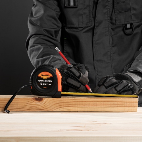 Рулетка Elastica,10 м х 25 мм,обрезиненный корпус Sparta фото 8