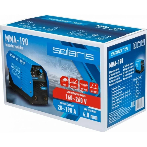 Сварочный инвертор SOLARIS MMA-190 фото 11