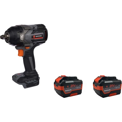 Бесщеточный ударный гайковерт Anycons AC-SD-850, 850Нм, 21В, 2 акб AC-SD8502 фото 4