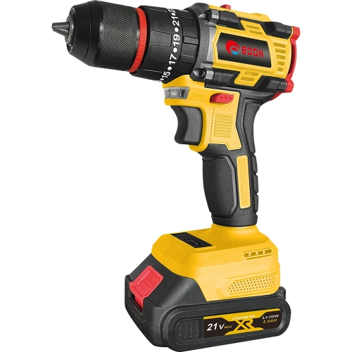 Аккумуляторная дрель бесщеточная EDON AD-21PBL набор 24895