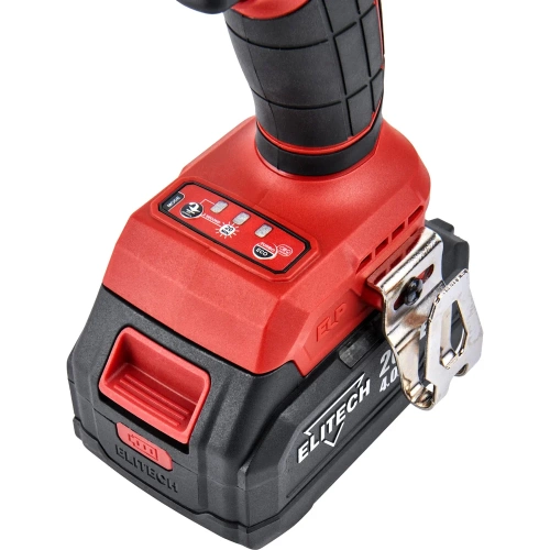 Дрель аккумуляторная ударная Elitech ДА 21УБЛ2 (20В, 2*4Ач, 120Нм) 205683 фото 6