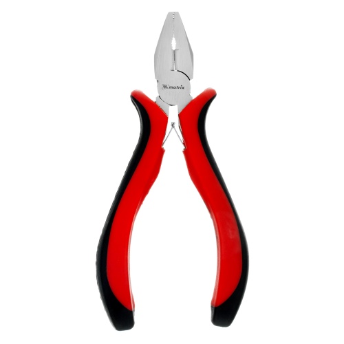 Плоскогубцы Mini, 130 мм, никелированные, авторазжим, двухкомпонентные рукоятки Matrix фото 5