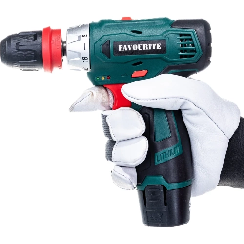 Акк. дрель-шуруповёрт FAVOURITE 12В, 2Ач, 22Нм Li-ion съём.патрон DC 12MF 101121312 фото 4 Акк. дрель-шуруповёрт FAVOURITE 12В, 2Ач, 22Нм Li-ion съём.патрон DC 12MF 101121312 фото 4