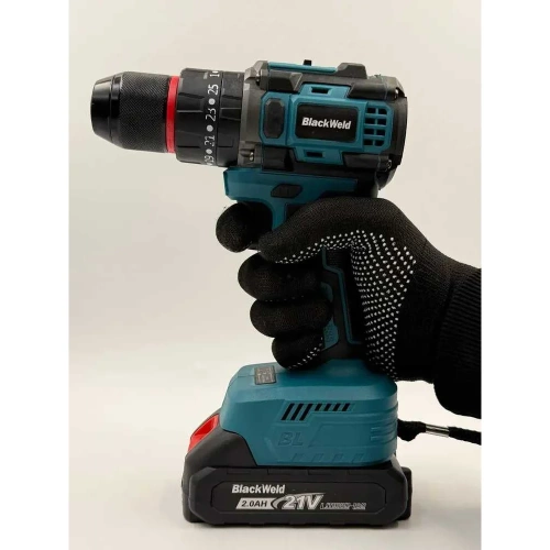 Бесщеточная аккумуляторная дрель-шуруповерт BlackWeld JZ02-10-2Y 21V 2.0Ah 150177