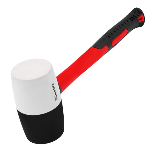 Киянка резиновая, 910 г, черно-белая резина, фибергласовая рукоятка Matrix фото 4
