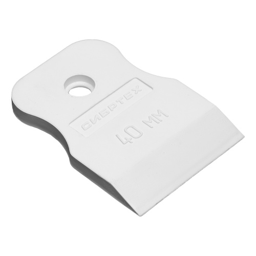 Шпатель, белая резина, 40 мм Сибртех фото 5