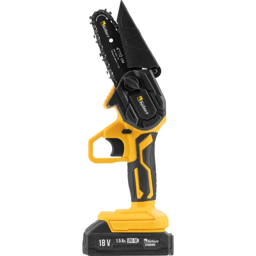 Пила цепная аккумуляторная Kolner KCS 18-10-2K, 18V UNI-M Standard АКБ 2х1.5 А·ч и ЗУ 8060100062 Пила цепная аккумуляторная Kolner KCS 18-10-2K, 18V UNI-M Standard АКБ 2х1.5 А·ч и ЗУ 8060100062