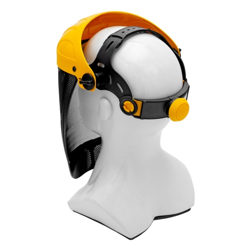 Щиток защитный лицевой с сеткой "СВОНА" НС-01 "ЛЮКС", плавная регулировка храповик Denzel фото 4