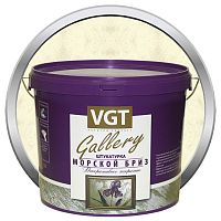 Штукатурка декоративная VGT Gallery Морской бриз МВ-101 база серебристо-белая 6 кг