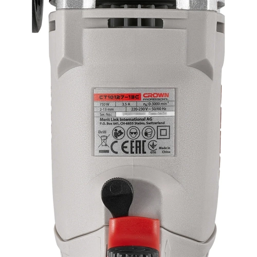 Безударная дрель Crown CT10127-13C фото 7 Безударная дрель Crown CT10127-13C фото 7