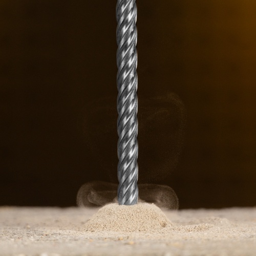 Бур по бетону, цельная крестовая пластина, 8x315 мм, SDS PLUS Denzel фото 11