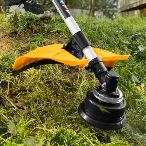 Триммер бензиновый DR-43, 43 см3, неразъемная штанга, состоит из 2 частей Denzel фото 19