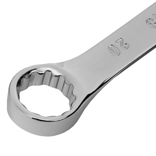 Ключ комбинированный, 20 мм, CrV, полированный хром Matrix фото 4