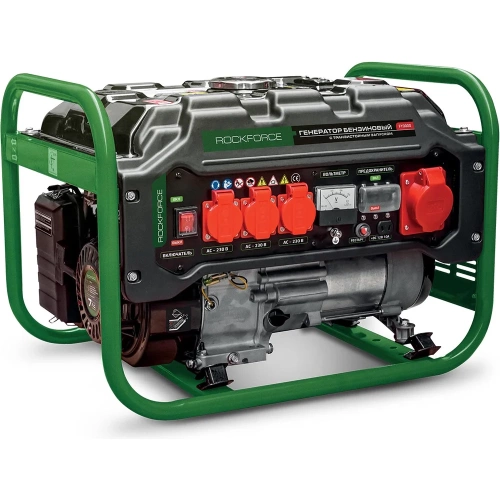 Генератор бензиновый с транзисторным запуском Rockforce 15л, 830-2500Вт, 7л.с RF-FY3000(60802) фото 3
