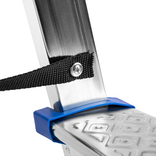 Стремянка двухсторонняя 4 ступени, сталь профиль, стальные ступени, Сибртех фото 5