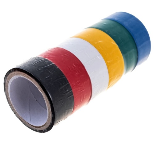 Изолента ПВХ Fit 11027 цветные 19х0,13 мм 3 м 6 шт фото 3