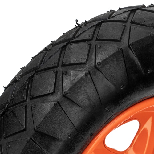 Колесо пневматическое «Звезда» 4.80/4.00-8 D380 мм, внутренний диаметр подшипника 12 мм, длина оси 90 мм Palisad фото 3