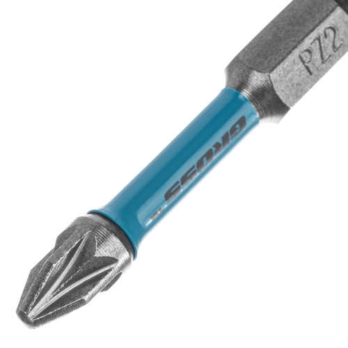 Бита торсионная PZ2 x 50 мм, для ударных шуруповертов, 2 шт. Gross фото 3