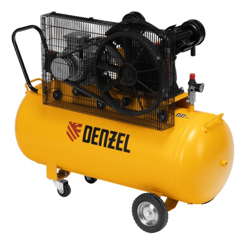 Компрессор воздушный рем. привод BCV 4000-T/200, 4,0 кВт, 200 литров, 690 л/мин Denzel фото 4