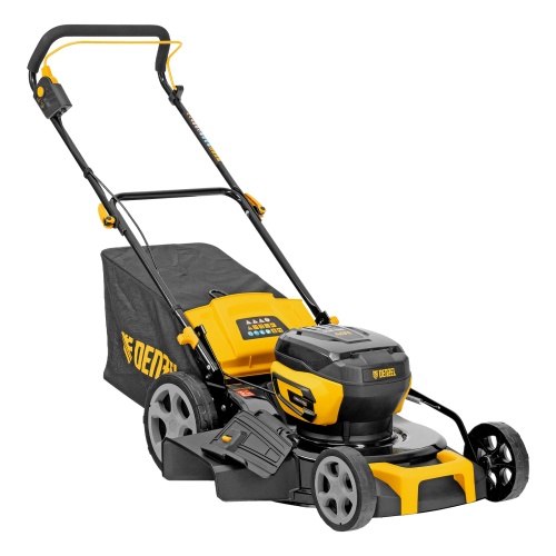 Газонокосилка аккумуляторная бесщет. DLM-460, 460 мм, травосб. 65 л., Li-Ion, 40 В Denzel фото 6