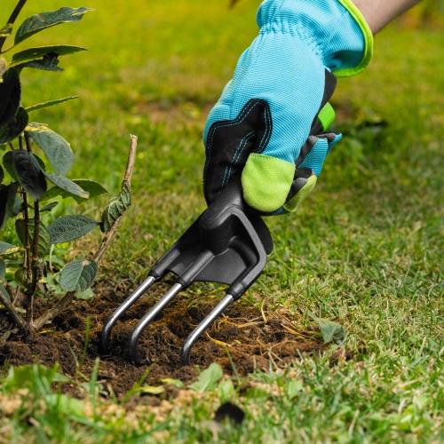 Рыхлитель 3 - зубый, 85х245 мм, стальной, полипропиленовая рукоятка, BASE Palisad фото 10