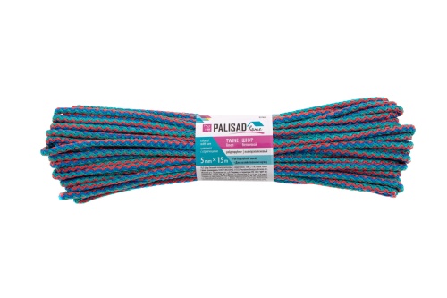 Шнур бельевой полипропиленовый с сердечником, 5 мм, L 15 м, цветной, Home Palisad фото 6