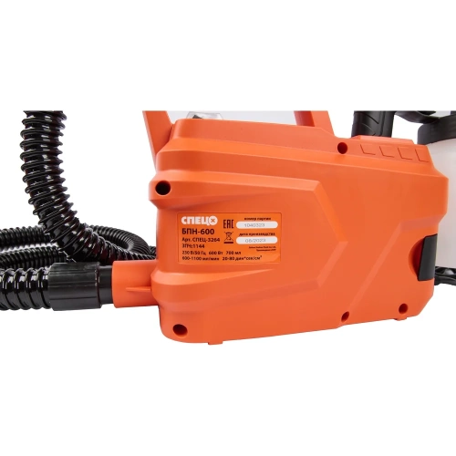 Электрический краскопульт Спец БПН-600 + Перчатки трикотажные с логотипом "ВсеИнструменты" 10 класс с ПВХ НАБОР-3265/8058 фото 9