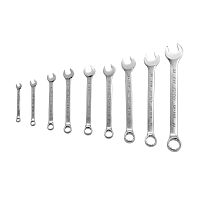 Набор ключей комбинированных, 6-22 мм, 9 шт, CrV, матовый хром Matrix