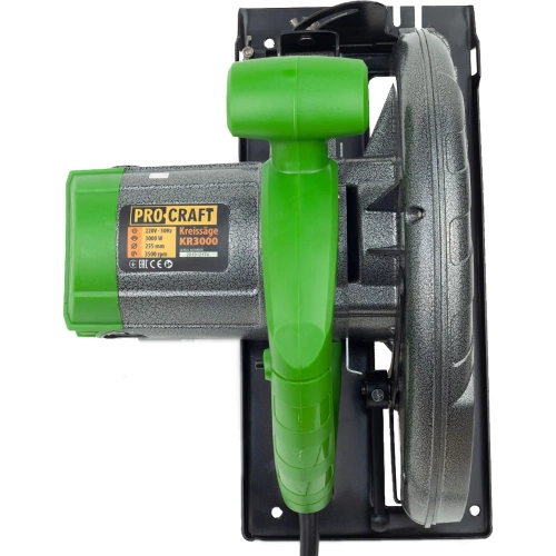 Пила дисковая PROCRAFT 3000 Вт, 255 мм, пропил 85 мм KR3000 фото 6