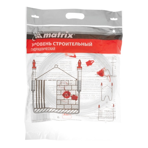 Гидроуровень,удлиненная колба, рельефная градуировка, 10м Matrix фото 6