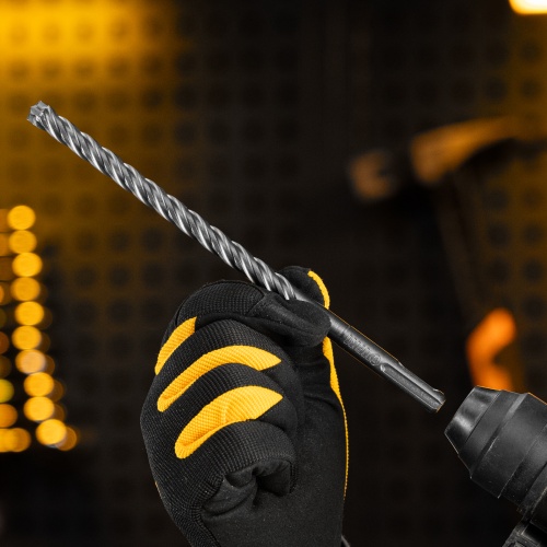 Бур по бетону, цельная крестовая пластина, 10x215 мм, SDS PLUS Denzel фото 7