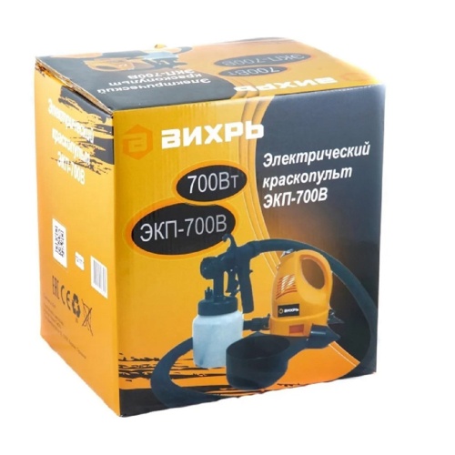 Краскопульт электрический Вихрь ЭКП-700В 72/17/1 фото 4