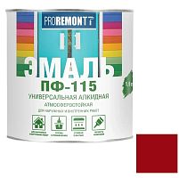 Эмаль Proremontt ПФ-115 красно-коричневая 1,9 кг