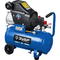 Воздушный масляный компрессор ЗУБР Профессионал 320 л/мин, 24 л, 2200 Вт КПМ-320-24