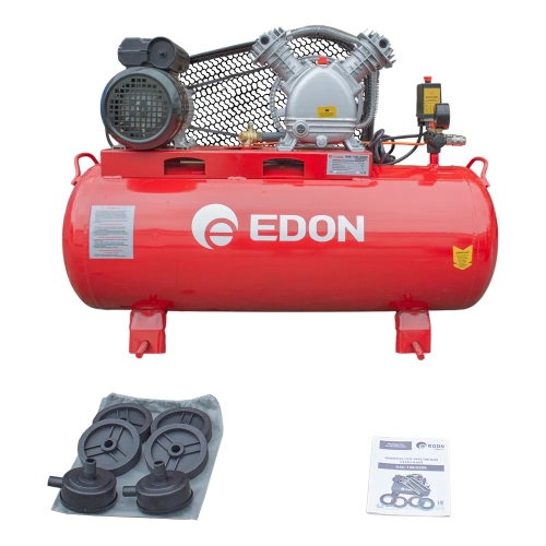Компрессор масляный Edon OAC-100/2200 ременной 39782 фото 3