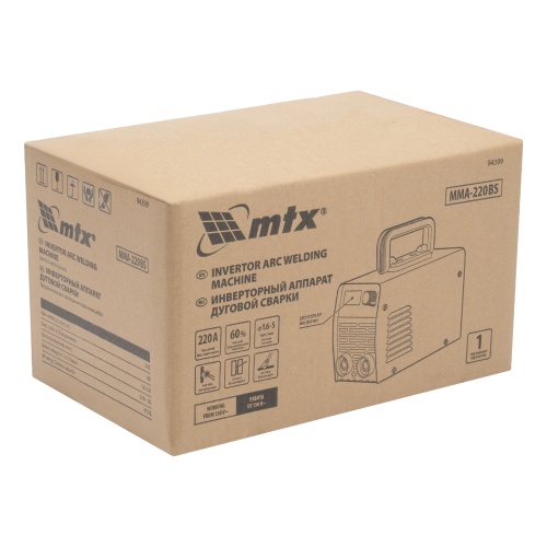 Инверторный аппарат дуговой сварки MMA-220BS, 220 А, ПВ 60% MTX фото 5