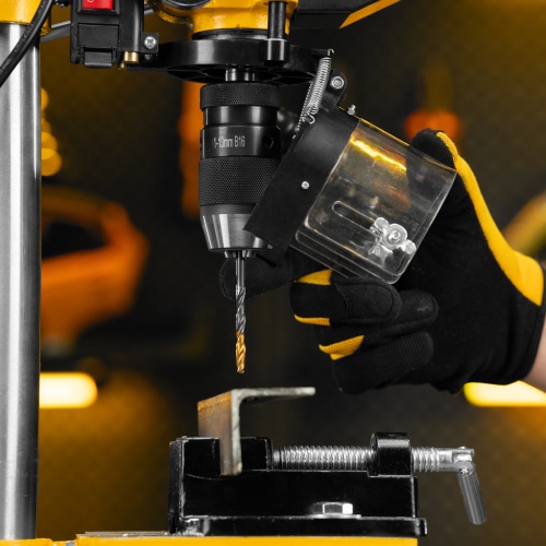 Станок сверлильный DDM-350L, 350 Вт, 13 мм, 5 ск., лазер, настольный Denzel фото 44