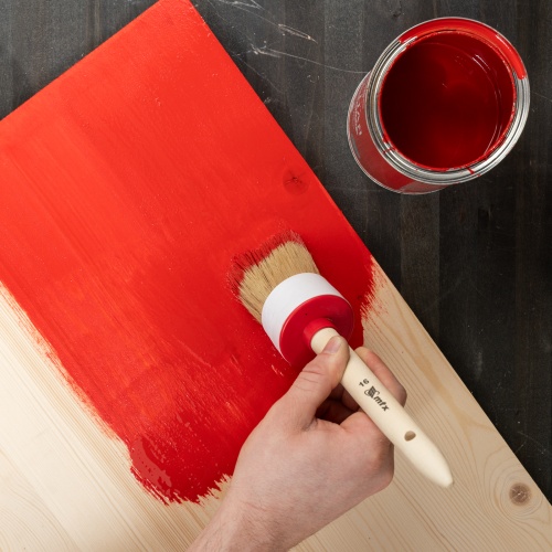 Кисть круглая №16 (55 мм) натуральная щетина, деревянная ручка MTX фото 9 Кисть круглая №16 (55 мм) натуральная щетина, деревянная ручка MTX фото 9