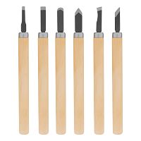 Набор резцов по дереву, 6 шт, Sparta