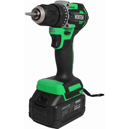 Дрель-шуруповерт бесщеточная WORTEN 2x4.0Ач, 21В IM КА-90000575 фото 4 Дрель-шуруповерт бесщеточная WORTEN 2x4.0Ач, 21В IM КА-90000575 фото 4