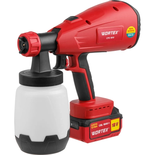 Аккумуляторный краскораспылитель WORTEX CPS 1810 ALL1 0333270 фото 9 Аккумуляторный краскораспылитель WORTEX CPS 1810 ALL1 0333270 фото 9