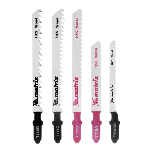 Набор полотен для электролобзика универсальный, 5 шт Matrix Professional Набор полотен для электролобзика универсальный, 5 шт Matrix Professional