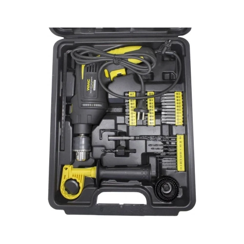 Набор инструментов с электрической дрелью WMC TOOLS 59 предметов, в кейсе WMC-1059(50733) фото 5