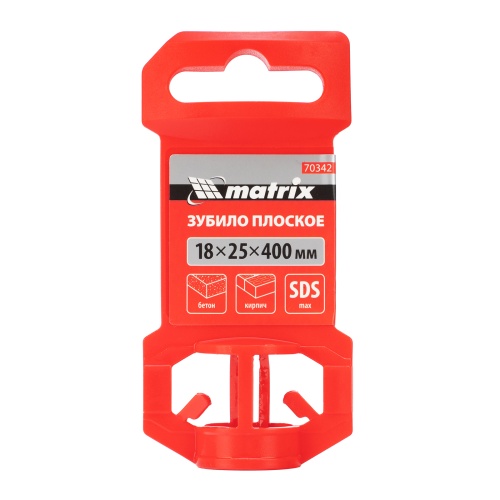 Зубило плоское, 18 х 25 х 400 мм, SDS Max Matrix фото 6