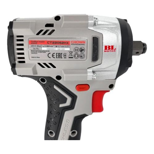 Гайковерт ударный аккумуляторный BL (CS) Crown CT22062HX фото 5 Гайковерт ударный аккумуляторный BL (CS) Crown CT22062HX фото 5