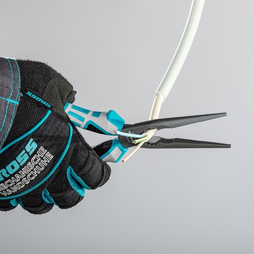 Длинногубцы прямые 205 мм, трехкомпонентные рукоятки Gross фото 5 Длинногубцы прямые 205 мм, трехкомпонентные рукоятки Gross фото 5