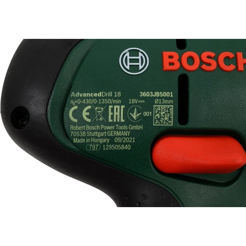 Аккумуляторная дрель-шуруповерт Bosch AdvancedDrill 18 06039B5009 фото 9 Аккумуляторная дрель-шуруповерт Bosch AdvancedDrill 18 06039B5009 фото 9