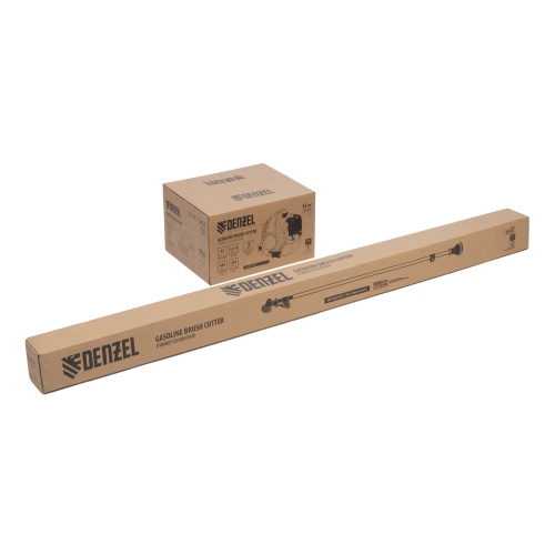 Триммер бензиновый DT-43E, 43 см3, неразъемная штанга, электростартер, состоит из 2 частей Denzel фото 6